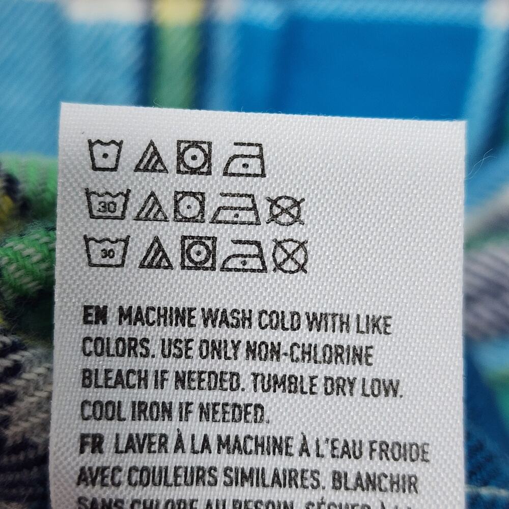 American Eagle Outfitters Men’s Medium Flannel Button Up Shirt Blue Plaid Cotton - Picture 16 of 16